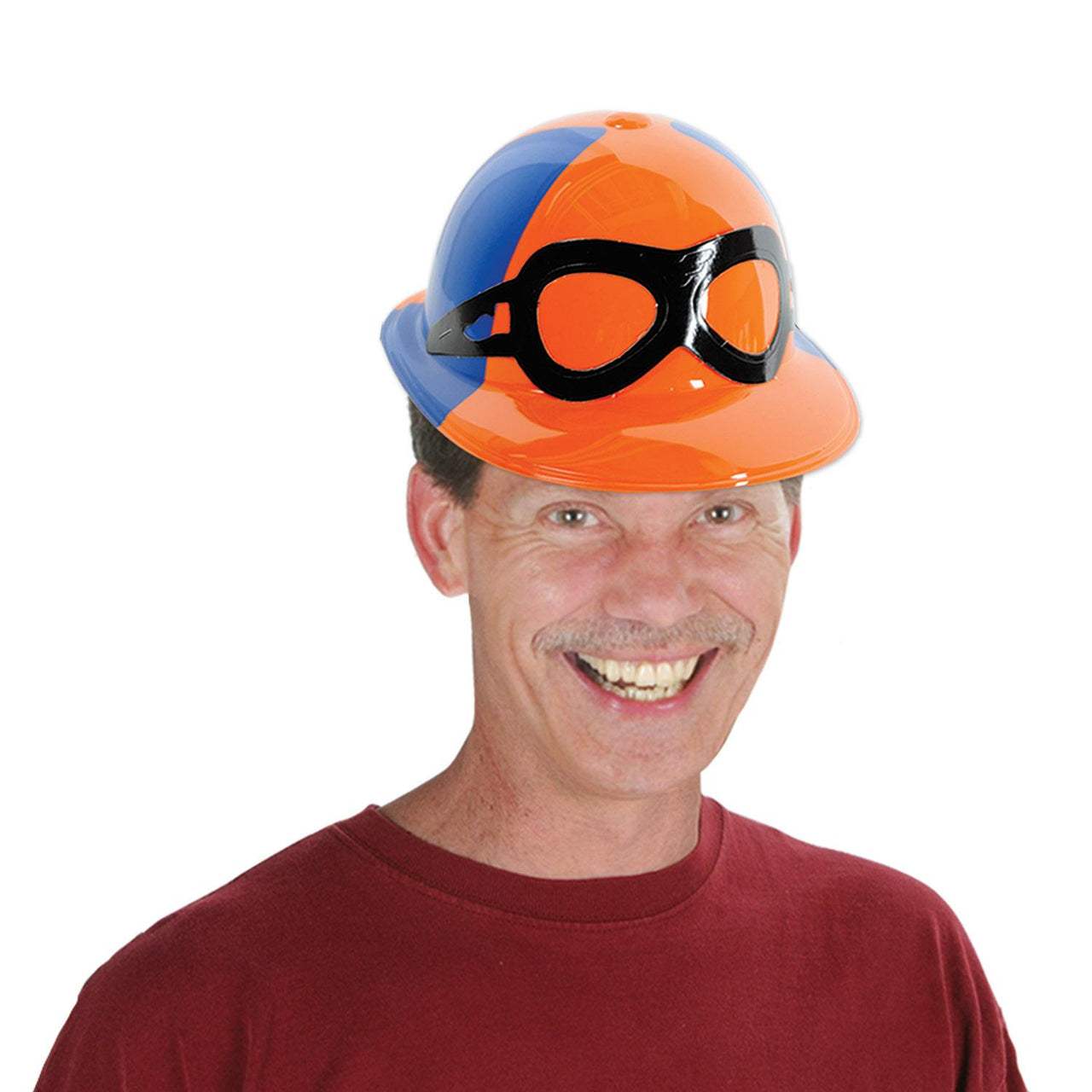 Bulk Plastic Jockey Helmets assorted colors (Case of 48) by Beistle