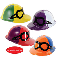 Bulk Plastic Jockey Helmets assorted colors (Case of 48) by Beistle
