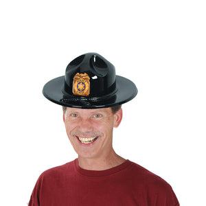 Bulk Black Plastic Trooper Hat (Case of 24) by Beistle