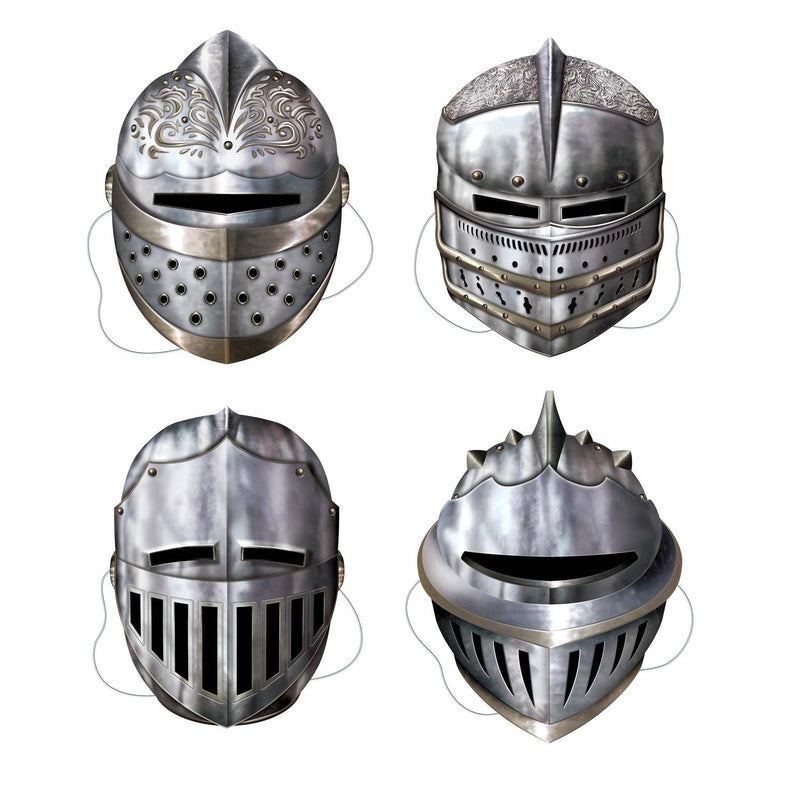 Beistle Knight Party Masks (4/Pkg)