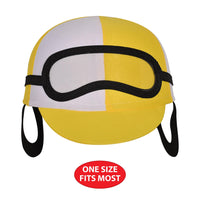 Beistle Jockey Helmet - Yellow, One Size Fits Most, Derby Day Costume Hat, 1/pkg, 6/case