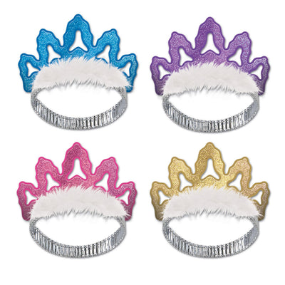 Beistle Packaged Coronet Tiaras (4/Pkg)