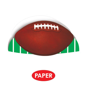 Football Party Supplies - Printed Football Hat