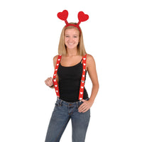 Beistle Valentine's Day Heart Suspenders