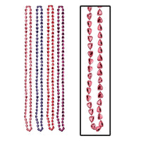 Beistle Valentine's Day Candy Heart Bead Necklaces (4/Pkg)