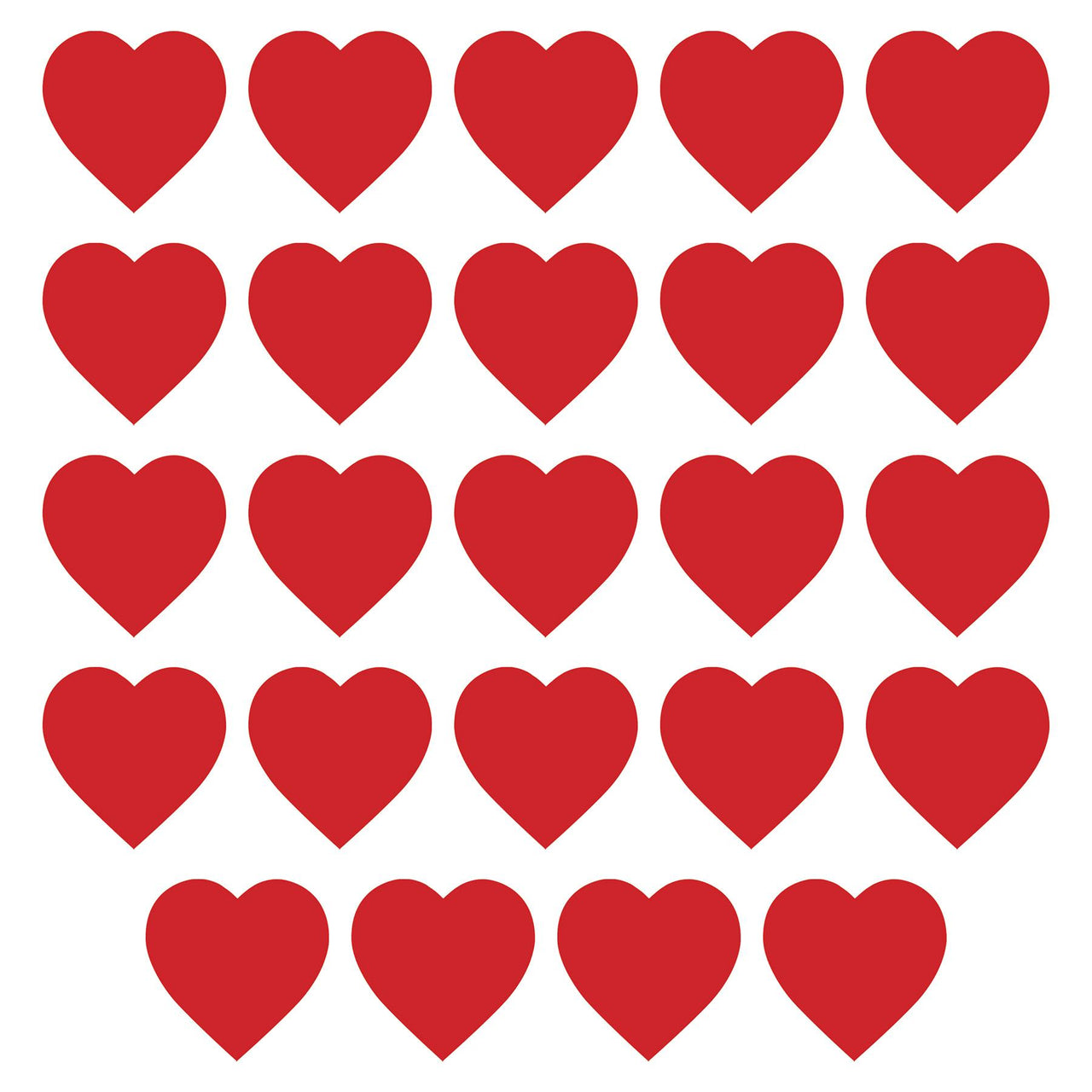 Valentines Day Party Supplies - Printed Heart Cutout