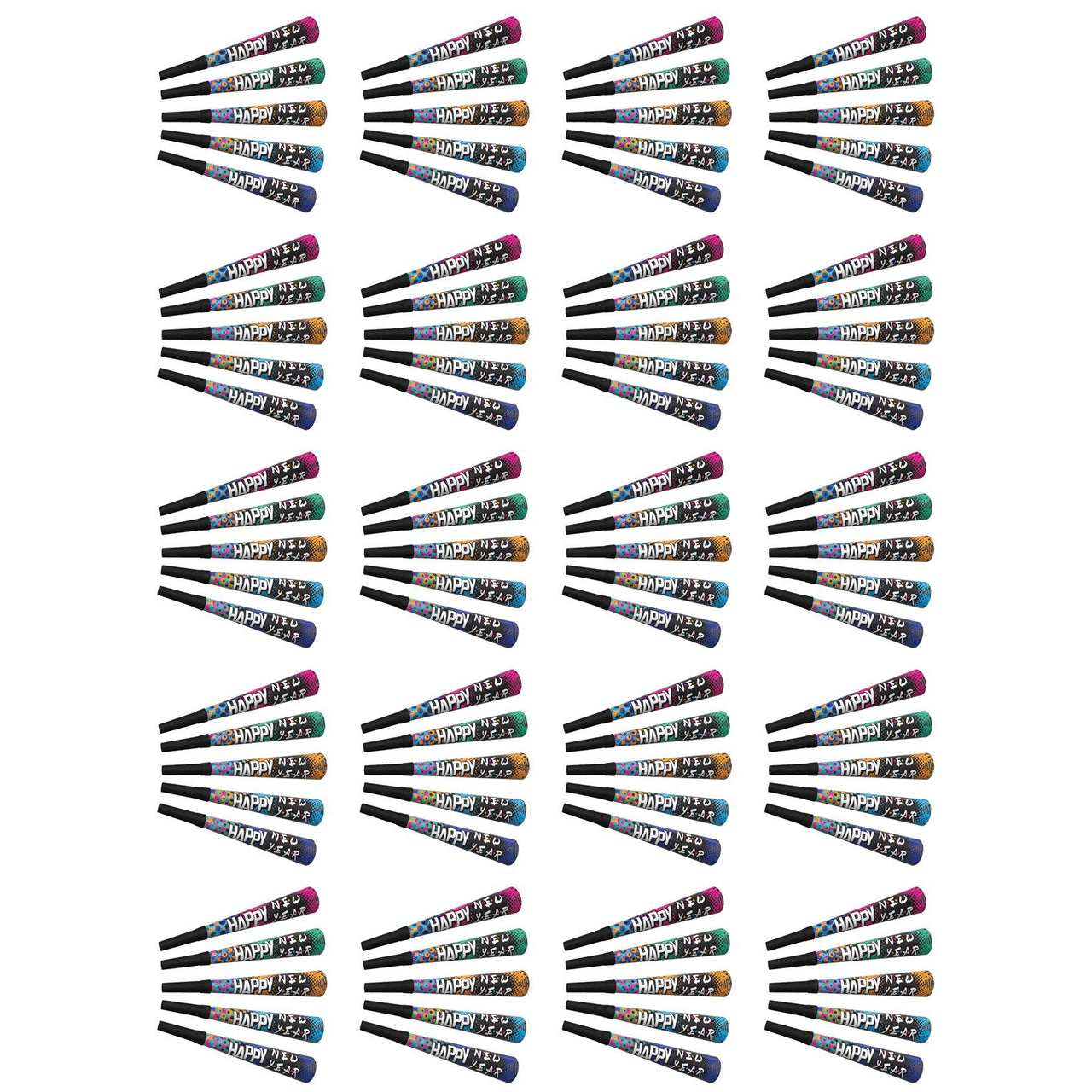 90's Happy New Year Horns (100 per Case)