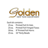 Beistle Golden New Year Assortment for 50