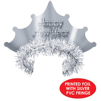Beistle Silver New Year Tiaras (Case of 50)