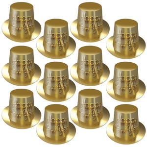 Beistle Golden New Year Hi-Hat (Case of 25)
