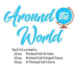 Around The World New Year Party Kit for 50 (One Kit)