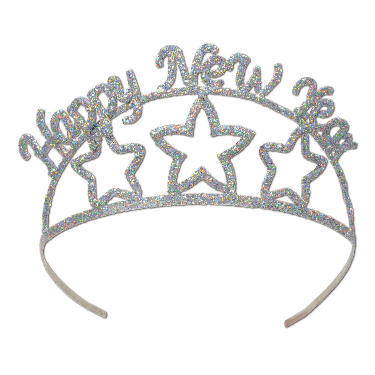 Beistle Glittered Metal Happy New Year Tiara