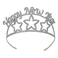 Beistle Glittered Metal Happy New Year Tiara