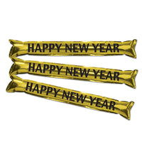 New Year's Eve Metallic Make Some Noise Party Sticks- Gold