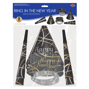Beistle Ring In The New Year Assortment for 4 (Case of 12 Assortments)