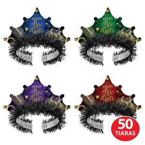 Beistle Midnight Masquerade Tiaras (50 per Box)