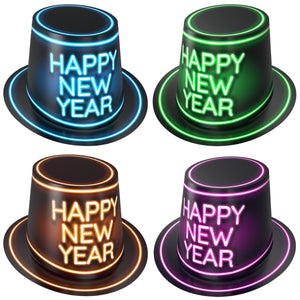 Beistle Glowing New Year Hi-Hats (25 Per Case)