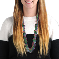 Happy New Year Bead Necklaces- Multicolor