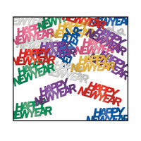 Happy New Year Confetti multi-color - multi-color (0.5 Oz/Pkg)