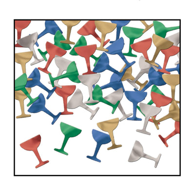 New Year's Eve Confetti Goblets multi-color (1 Oz/Pkg)