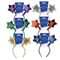 Soft-Touch Happy New Year Star Boppers - assorted colors
