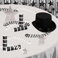 Fire Resistant Serpentine Throws - black & white