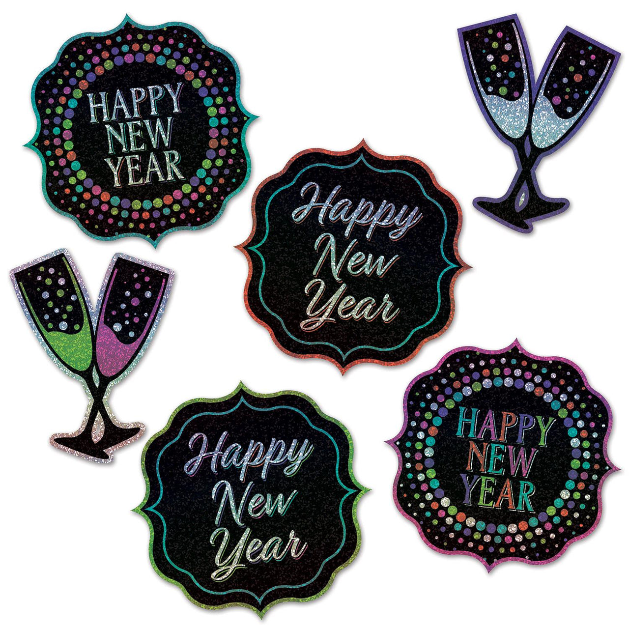 Beistle Happy New Year Cutouts (6/Pkg)