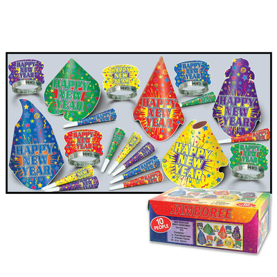 Beistle New Year's Eve Jamboree Party Kit for 10