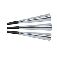 Beistle New Year's Eve Packaged Foil Horns - silver (15/Pkg)