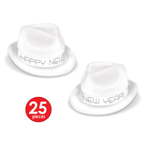 Chairman White Hat, party supplies, decorations, The Beistle Company, New Years, Bulk, Holiday Party Supplies, Discount New Years Eve 2017 Party Supplies, 2017 New Year's Eve Stuff to Wear, New Year's Eve Hats and Tiaras