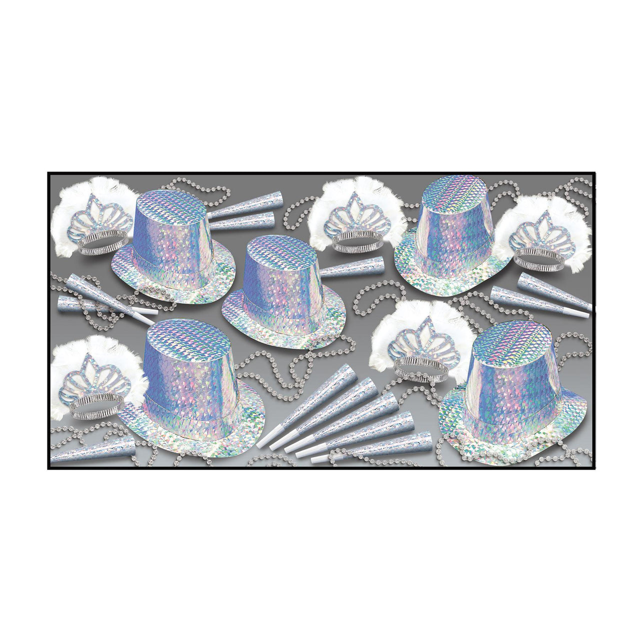 Beistle New Year's Eve Diamond Collection for 50 people