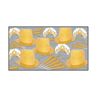 Beistle New Year's Eve Topaz Party Kit for 50 people