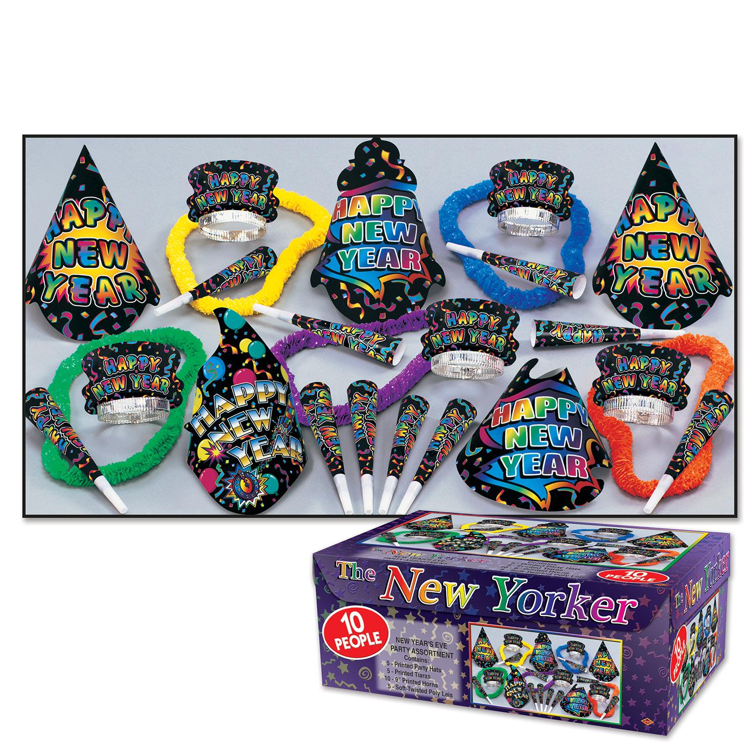 Beistle New Year's Eve New Yorker Party Kit for 10