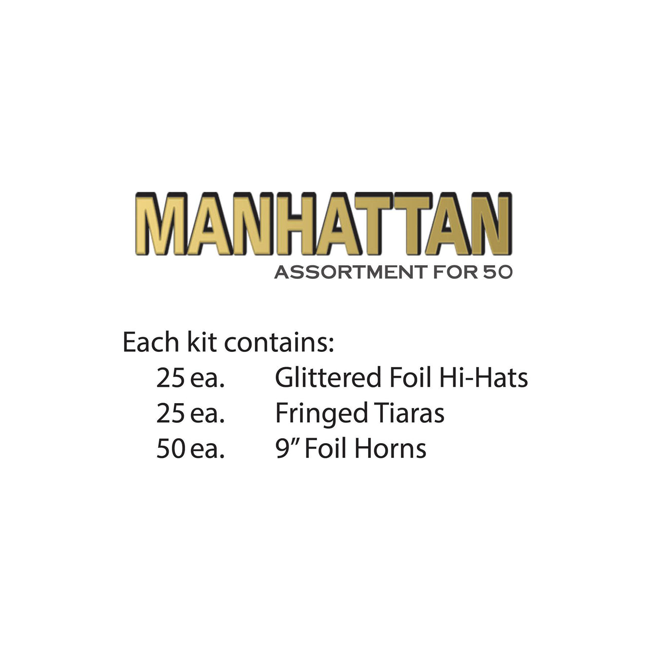 The Manhattan New Year's Eve Party Kit for 50 People