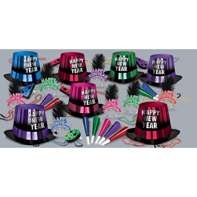 Beistle Entertainer New Year's Eve Party Kit for 50 People