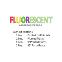 The Fluorescent New Year's Eve Party Kit for 50 People