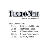 Tuxedo-Nite New Year's Eve Party Kit for 50 People