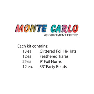 Bulk Monte Carlo Party Kit for 25 People (1 Per Case) by Beistle
