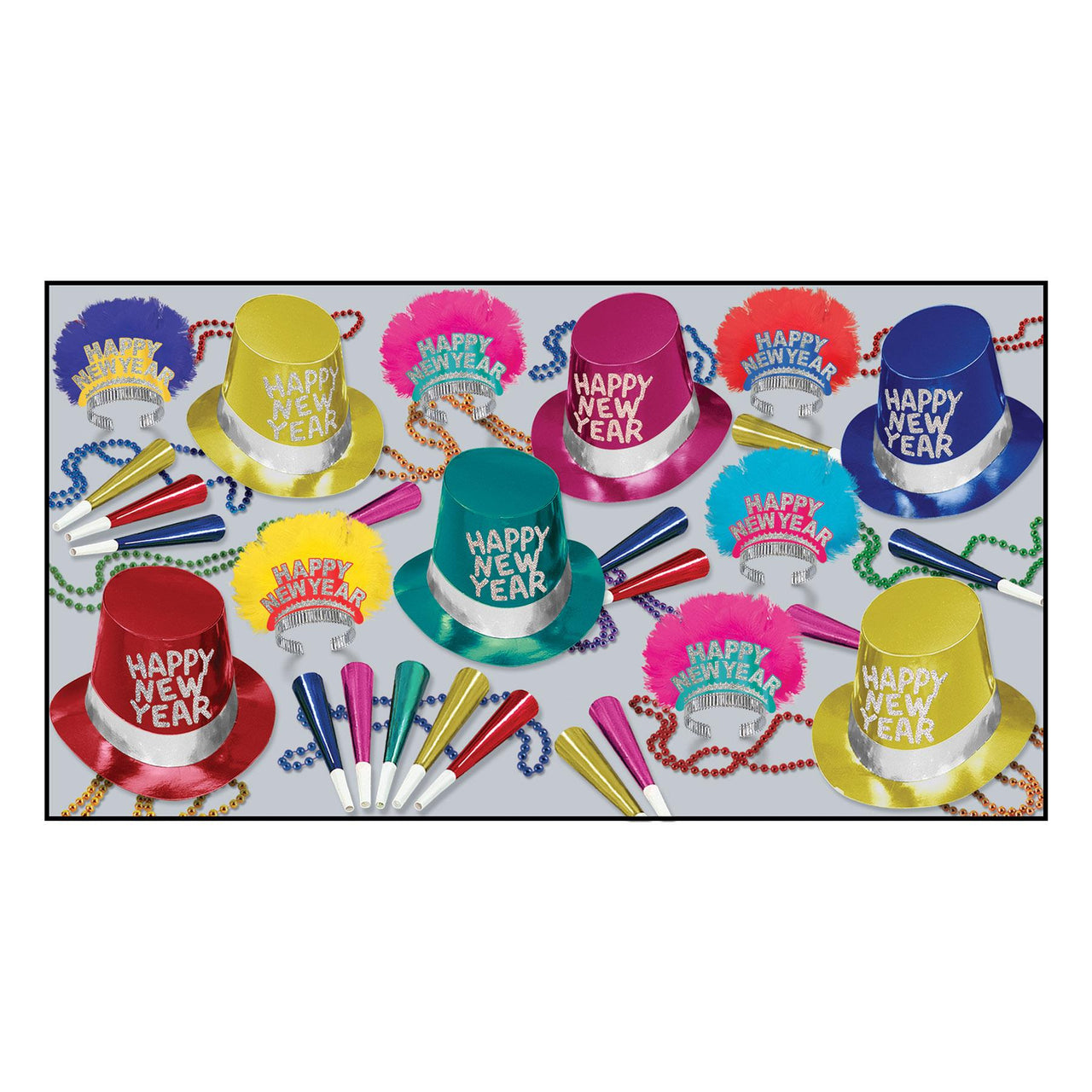 Beistle New Year's Eve Monte Carlo Party Kit for 25 People