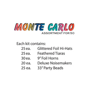 The Monte Carlo New Year's Eve Party Kit for 50 People