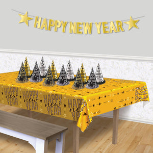 Beistle Metallic Happy New Year Tablecover