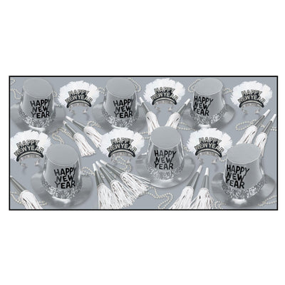 Beistle New Year's Eve Platinum Party Kit for 25 People