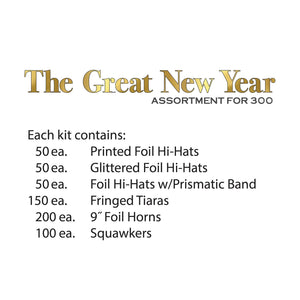 Beistle The Great New Year Assortment for 300