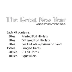Beistle The Great New Year Assortment for 300