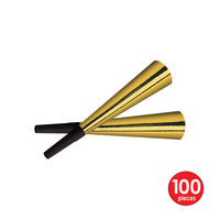 Sparkling Gold New Years Party Horns