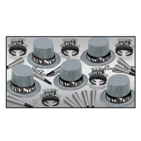 Beistle New Year's Eve Simply Silver Party Kit for 10