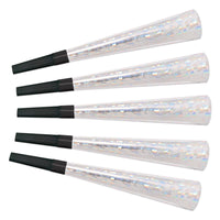 Beistle Swingin' Silver New Years Party Horns