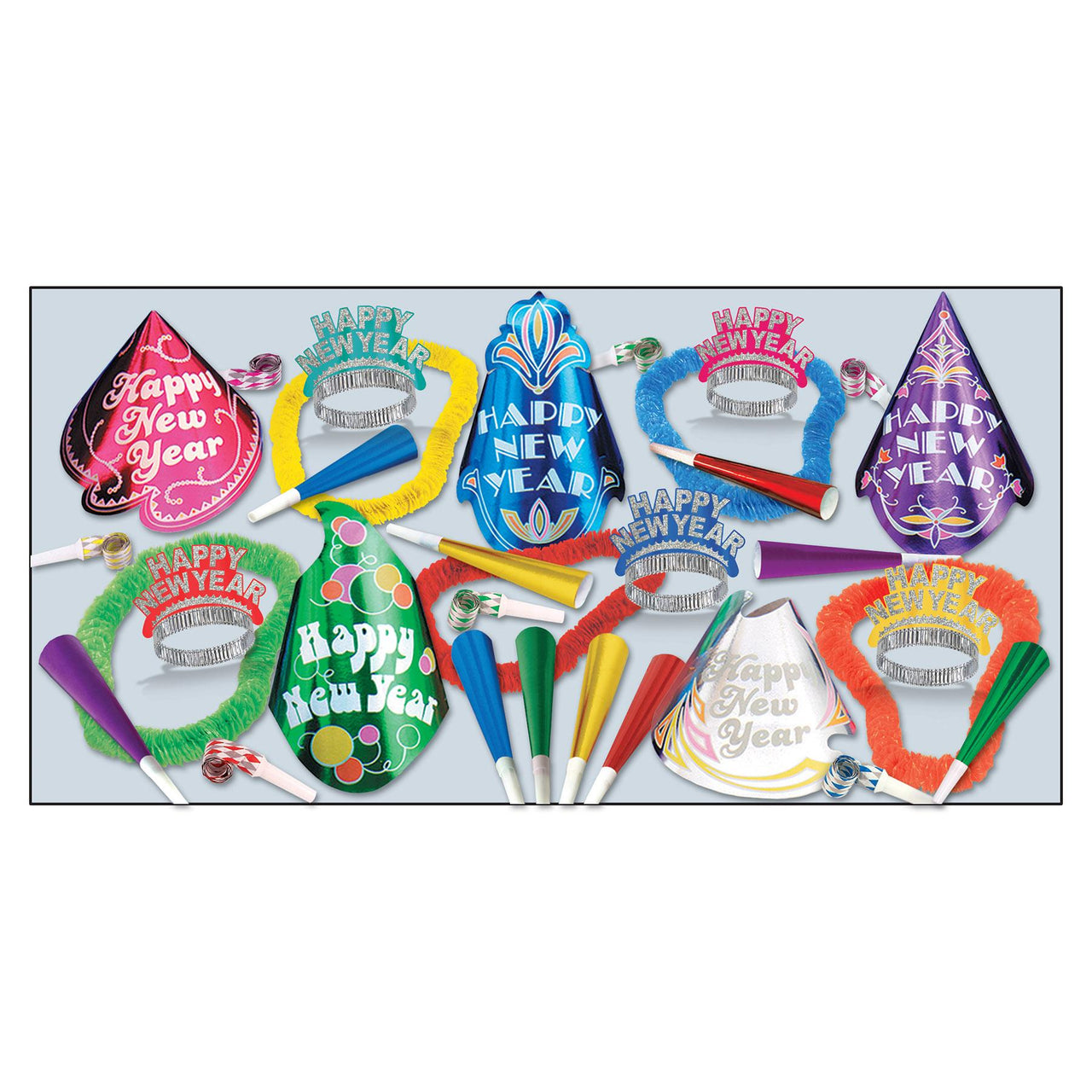 Beistle Cabaret New Year's Eve Party Kit for 50 People