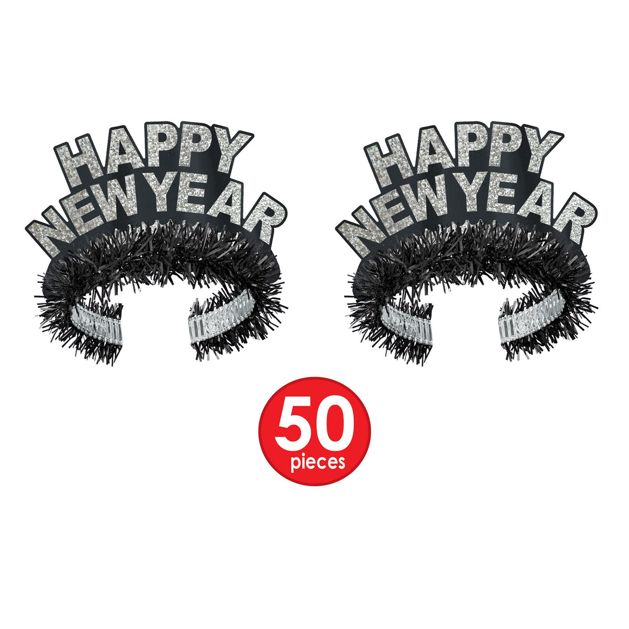 Showtime Silver New Year's Eve Party Kit for 100 People