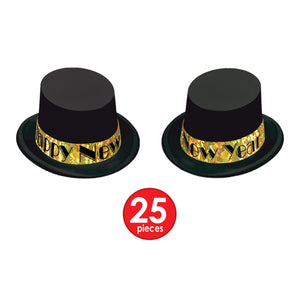 The Gold Top Hat New Year's Eve Party Kit for 50 People